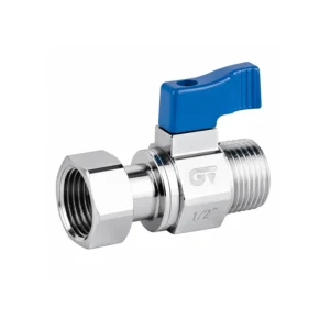 3451 Mini ball valve with free nut